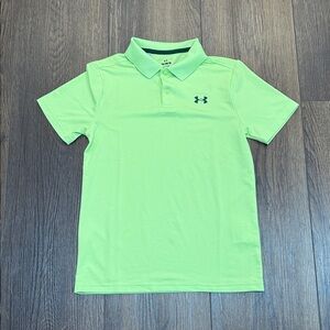 Under Armour Boys Lime Green Polo Shirt